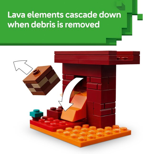 LEGO Minecraft 21266 The Nether Lava Battle Toy and Playset – 99 Piezas - Imagen 3
