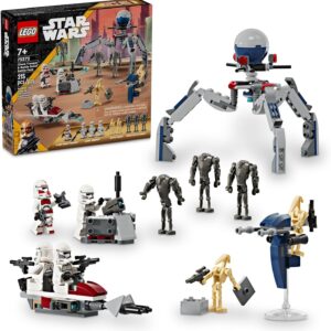 Lego Star Wars 75372 - Paquete de batalla de soldado clon y droide de batalla – 215 piezas