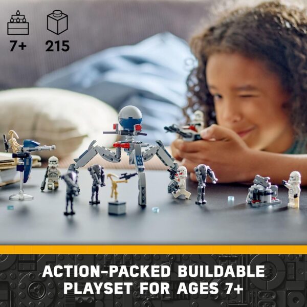Lego Star Wars 75372 - Paquete de batalla de soldado clon y droide de batalla – 215 piezas - Imagen 2