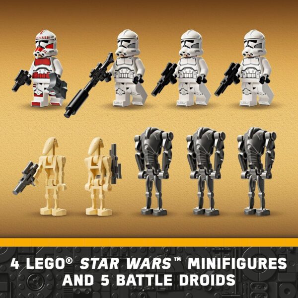 Lego Star Wars 75372 - Paquete de batalla de soldado clon y droide de batalla – 215 piezas - Imagen 3