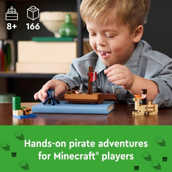 Lego Minecraft 21259 The Pirate Ship Voyage – 166 Piezas - Imagen 2