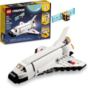 Lego Creator 3 en 1 Transbordador o Nave Espacial, Astronauta 31134 – 144 Piezas