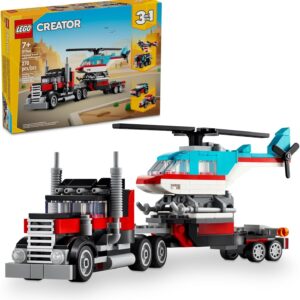 LEGO Creator 3 en 1 Camión Helicóptero Avión Hot Rod SUV 31146 - 270 Piezas