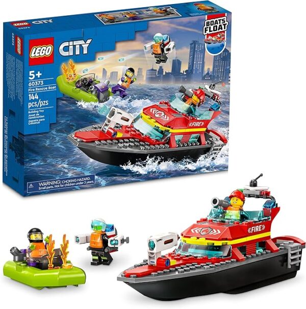 LEGO City 60373 Fire Rescue Boat - 144 Piezas