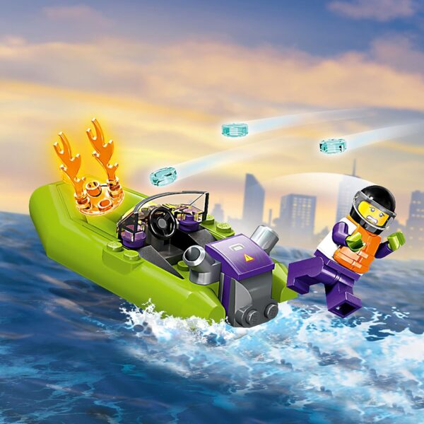 LEGO City 60373 Fire Rescue Boat - 144 Piezas - Imagen 4