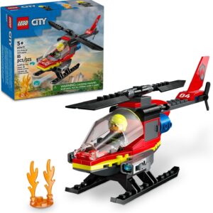 Lego City 60411 Helicóptero De Rescate De Bomberos - 85 Piezas