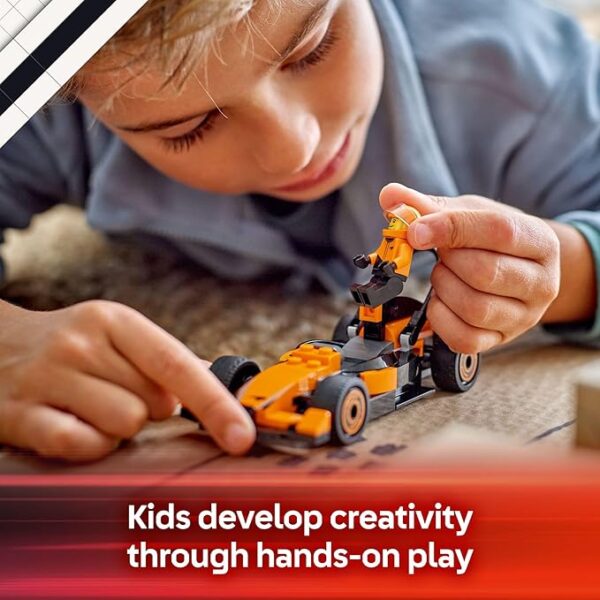 Lego City 60442 Formula 1 F1 Piloto con Auto McLaren – 86 Piezas - Imagen 3