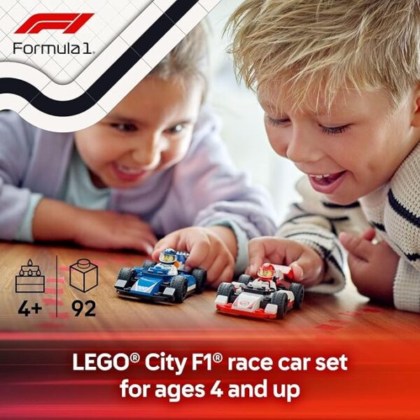 Lego City 60442 Formula 1 F1 Williams Racing & Haas – 92 Piezas - Imagen 2