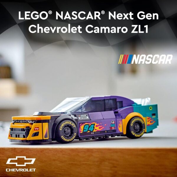 Lego Speed Champions 76935 NASCAR Next Gen Chevrolet Camaro ZL1 – 328 piezas - Imagen 2