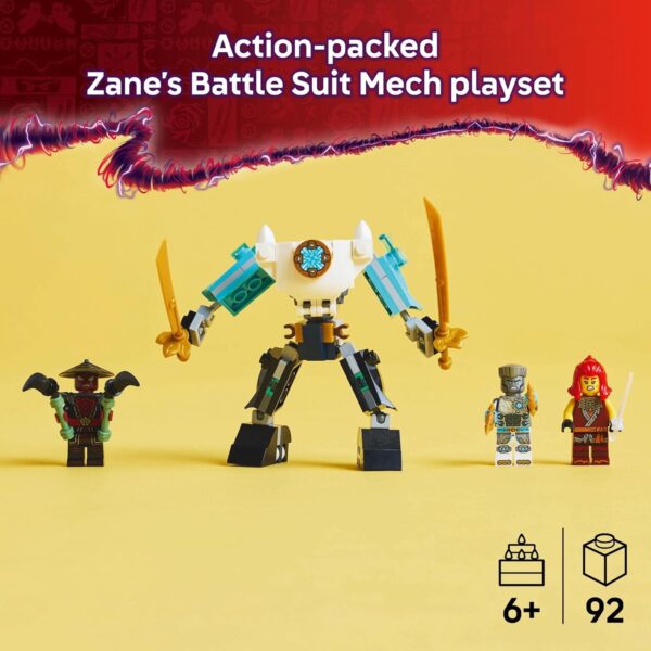 Lego Ninjago Zane's Battle Suit Mech Ninja Toy 71827 - 92 Piezas - Imagen 2