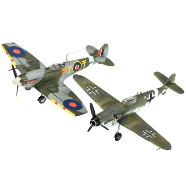 Set de combate Bf109 G-10 y Spitfire Mk.V 1/72 - Revell 03710 - 76 piezas - Imagen 2