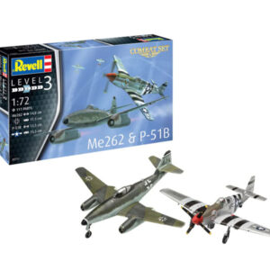 Set de combate Messerschmitt Me262 - P-51B Mustang 1/72 - Revell 03711 - 111 piezas