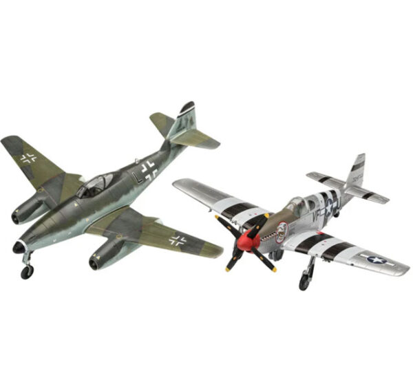 Set de combate Messerschmitt Me262 - P-51B Mustang 1/72 - Revell 03711 - 111 piezas - Imagen 2