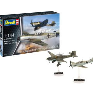 Set de combate Messerschmitt Bf109E y Junkers Ju87B Stuka 1/144 - Revell 03770 - 39 piezas