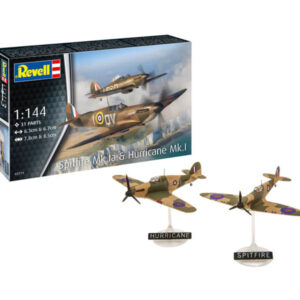 Set de combate Supermarine Spitfire Mk.Ia y Hawker Hurricane Mk.I 1/144 - Revell 03771 - 31 piezas