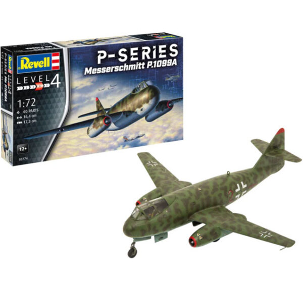 Avion Messerschmitt P.1099A - Serie P 1/72 - Revell 03774 - 60 piezas