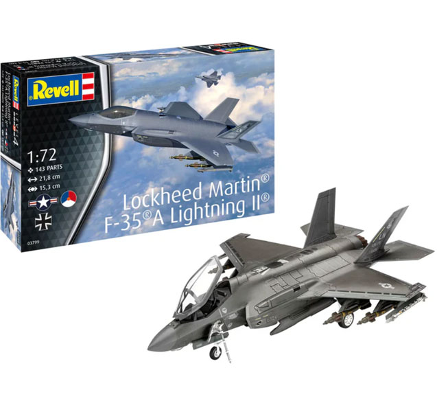 Avion Lockheed Martin® F-35®A Lightning II® 1/72 - Revell 03799 - 143 piezas