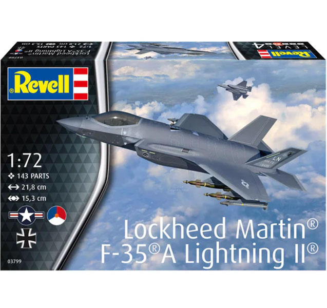 Avion Lockheed Martin® F-35®A Lightning II® 1/72 - Revell 03799 - 143 piezas - Imagen 3