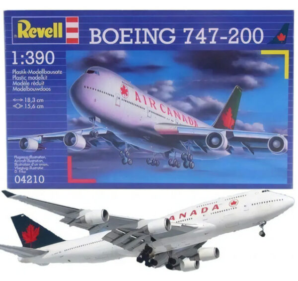 Avion Boeing 747-200 "Air Canada" 1/390 - Revell 04210 - 60 piezas