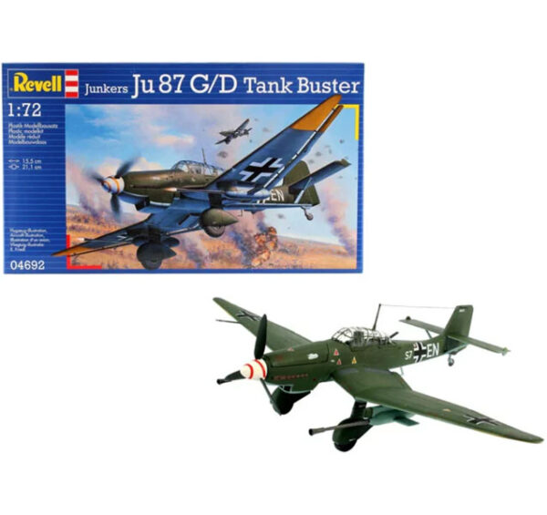 Avion Cazatanques Junkers Ju 87 G-D 1/72 - Revell 04692 - 62 piezas