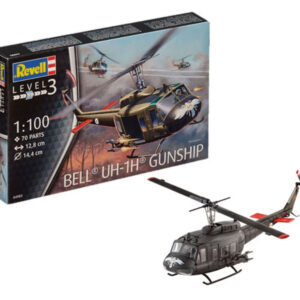 Helicoptero Bell® UH-1H® Cañonero 1/100 - Revell 04983 - 70 piezas