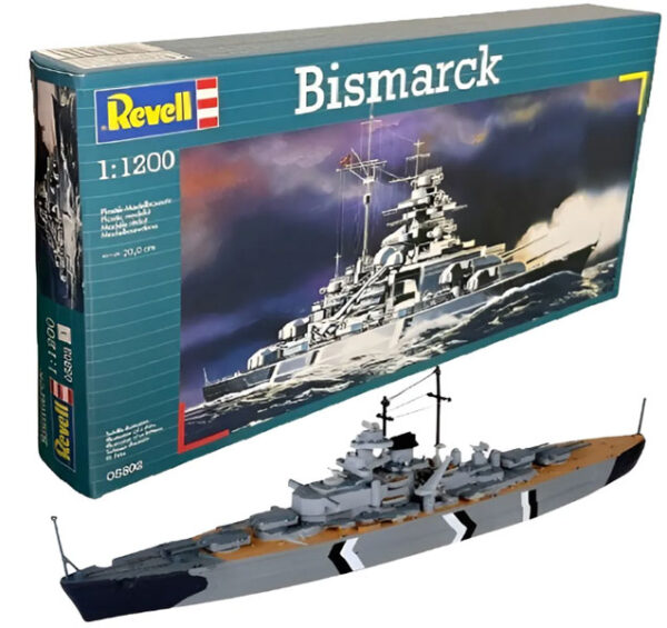 Barco Acorazado Aleman Bismarck 1/1200 - Revell 05802 - 31 piezas