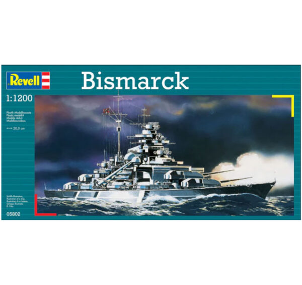 Barco Acorazado Aleman Bismarck 1/1200 - Revell 05802 - 31 piezas - Imagen 3