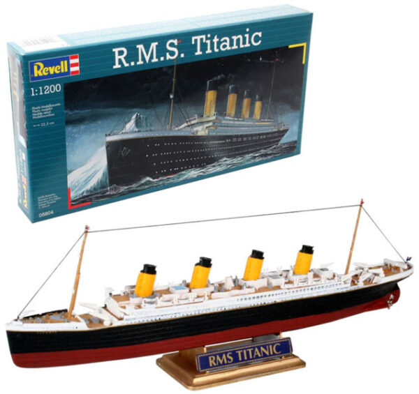 Barco Transatlantico R.M.S. Titanic 1/1200 - Revell 05804 - 40 piezas