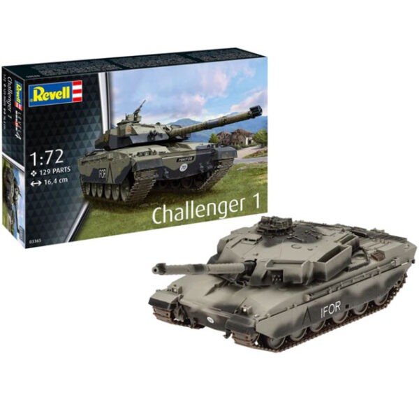Tanque Challenger 1 1/72 - Revell 03365 - 129 piezas