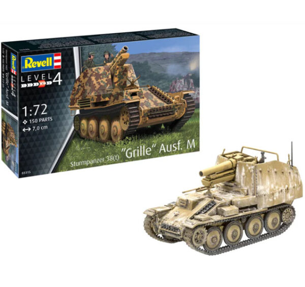 Tanque Sturmpanzer 38 (t) Grille Ausf. M 1/72 - Revell 03315 - 150 piezas