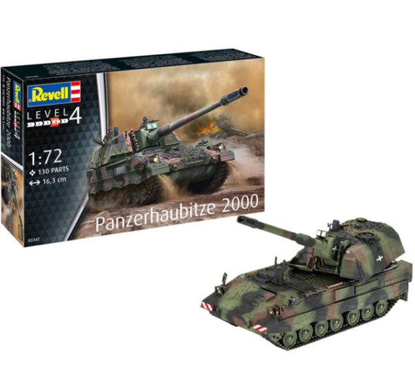 Tanque Panzerhaubitze 2000 1/72 - Revell 03347 - 130 piezas