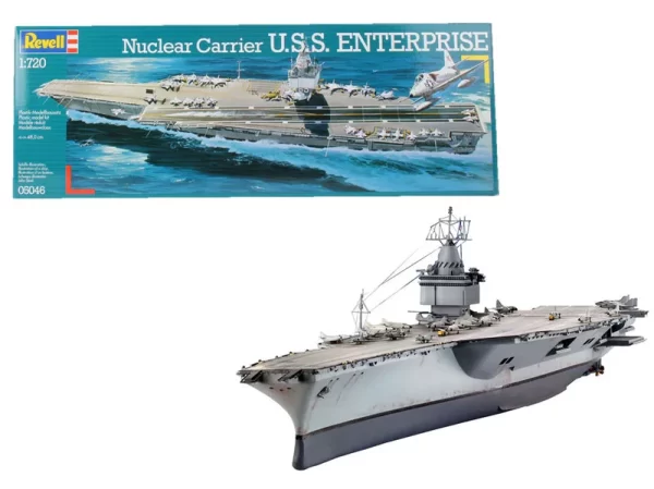 Barco Portaaviones Nuclear USS Enterprise CVN-65 1/720 - Revell 05046 - 102 piezas